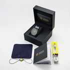 Schwarze Edelstahl Uhr 40 mm – Saphirglas