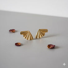 SOLEA - Große Blatt-Ohrringe Gold