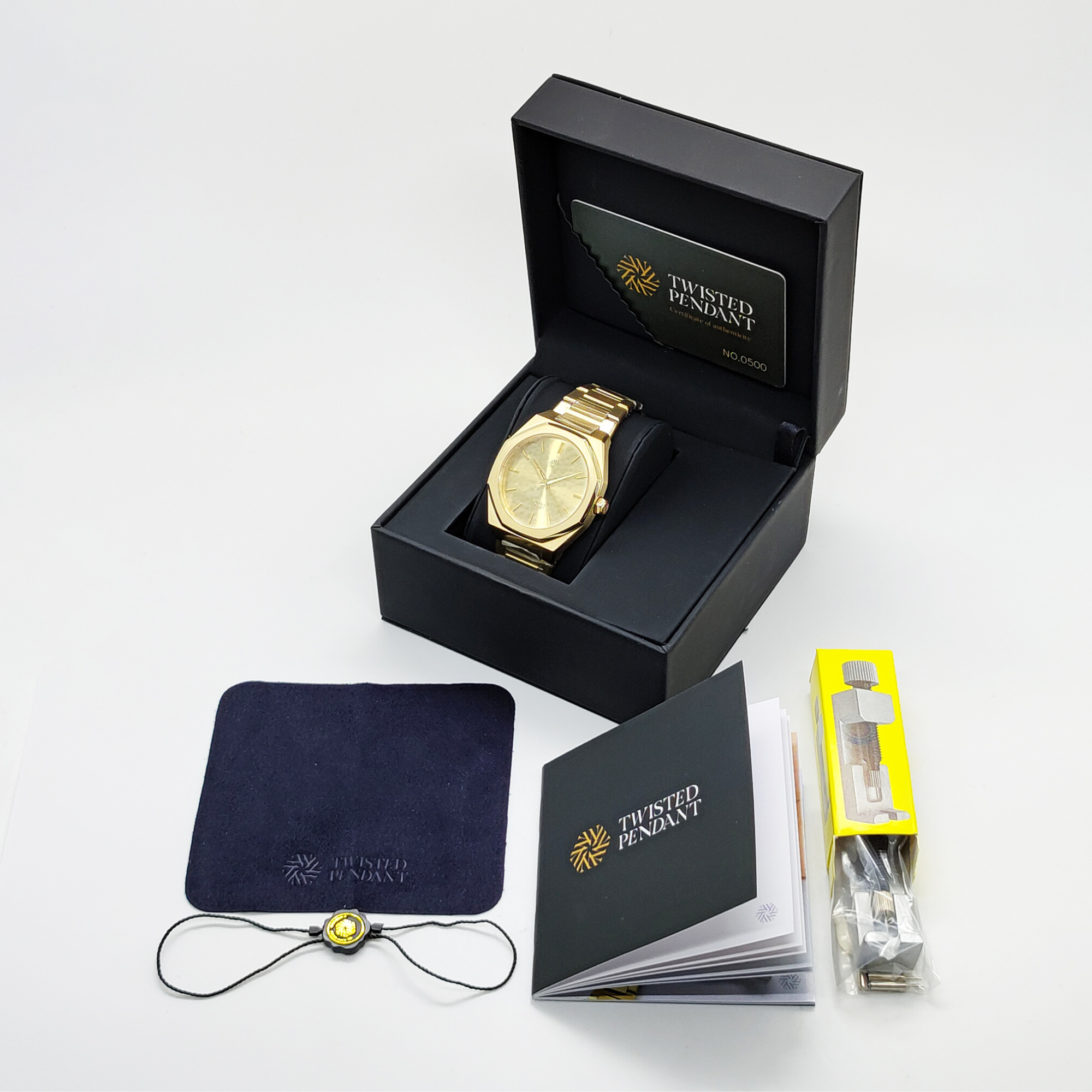 Goldene Edelstahl-Uhr · 40 mm