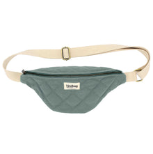 Olivia gesteppte Bauchtasche in Salbeigrün