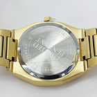 Gold- und Schwarzfarbene Edelstahl-Uhr 40mm