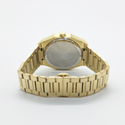 Gold- und Schwarzfarbene Edelstahl-Uhr 40mm